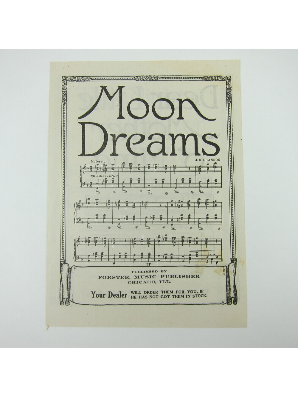 Sheet Music Sampler Forster Music Publisher Chicago Illinois Antique c 1915 RARE